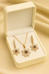 Zircon Locket Set-46 (Black)